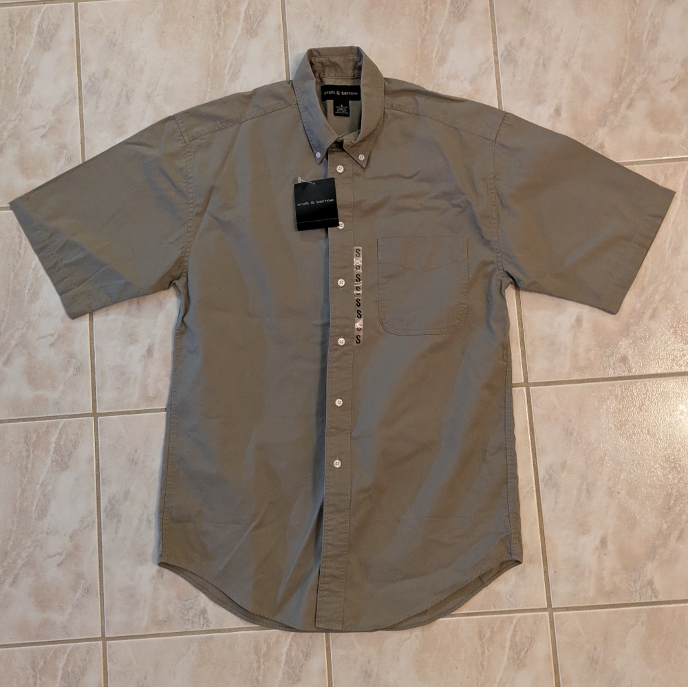 NWT vintage croft & barrow short sleeve button up - small